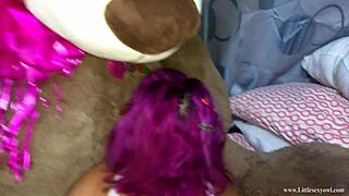 Creampie On My Hot Little 18+ Stepdaughter In Homemade Interracial Doggystyle Pov Sex With Horny Petite 18+ Teen.