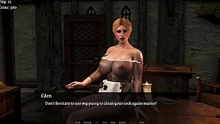 What happens when this big ass blonde takes a cumshot after intense blowjob action?