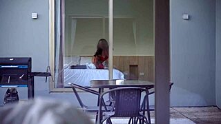 how lucky to catch juicy big ass latina neighbor riding pov with blowjob and cum on ass in homemade stockings