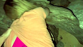 Skinny 18-year-old teen hooks up with foreign teacher for horny public fuck on Florida beach