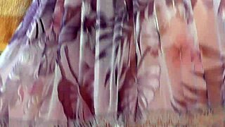 Why wear this transparent dress flashing hairy mature pussy?