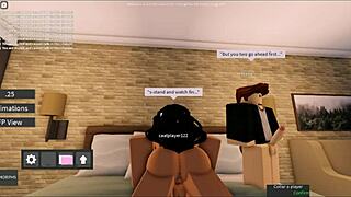hey, that roblox whore is getting totally gangbanged in this wild game