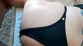 Shopping Mall Security Bareback Fucks Naughty Shemale's Tight Ass