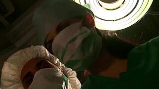 I felt sexy doctor take advantage of male nurse in double penetration threesome