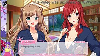 oh man, i'm diving into this lewd idol project hot spring special part 5 with asian blondes kissing...