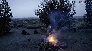 Isn't It Thrilling How This Fantasy Baremaidens Campire Masturbates Outdoors In Costume Until She Cums?