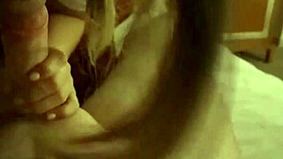 Bella Grey's hot hotel room blowjob turns into rimjob fun in stockings 😈🍆