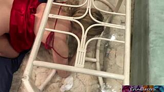 Stepmom stuck cleaning living room