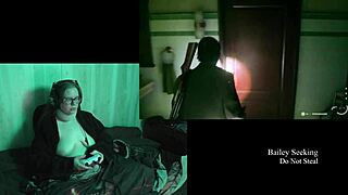 Detailed Naked Play Through of Alan Wake 2 Featuring BBW Brunette with Glasses, Big Natural Tits, and Tattoo in Part 12