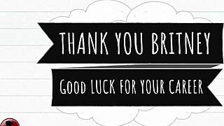 what's the story behind britney amber's casting interview?