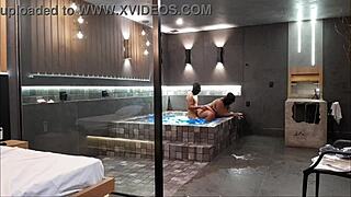 I took my friend to a luxury hotel, she loved it and ended up giving up her ass.