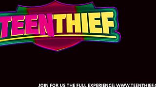 Horny Thief Faces Guard But Ends Up Bent Over in Doggystyle Fucking