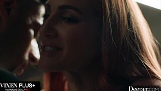 Adorable Redhead In Lingerie Gives Deepthroat Blowjob And Rides Cowgirl For Facial Cumshot