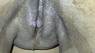 hey that cum pusher bent over for a doggystyle creampie