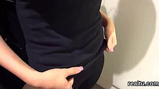 flawless czech teen 18+ teased in supermarket stripped drilled in pov with blowjob assfucking european hardcore nympho penis reality