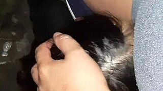 We fuck our neighbor with hairy pussy licking and close up orgasm in the barn secretly