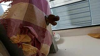 Shopping Mall Security Bareback Fucks Naughty Shemale's Tight Ass