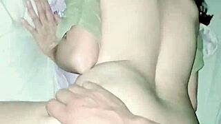 In this homemade video my neighbor bends me over doggystyle and fucks until he creampies inside my pussy during our interracial milf encounter.