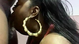 Can This Wet Ebony Bbw Milf Handle A Sloppy Blowjob From A Young Guy?