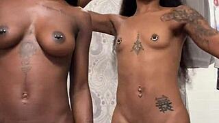 Shower moments captured in daily bathing routine