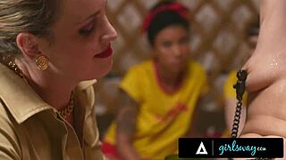 Alex, you're squirting so much from my fingering in this public femdom session!