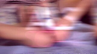 dakota skye exposes cervix while masturbating with vibrator in close up solo