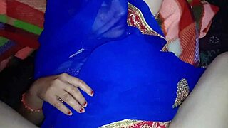 Stepmother seduces her stepson with Hindi voice. He bends her over for doggystyle fucking and creampie cum in mouth.