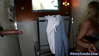 hey why not suck this cock at gloryhole? beautiful glamcore babe gets drilled doggystyle with big tits.