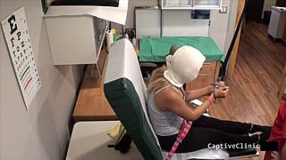 Shocking Way To Treat Potheads Leaves Maria Feeling Humiliated In Latex Gloves Handcuffs With Screaming Orgasm Backstage