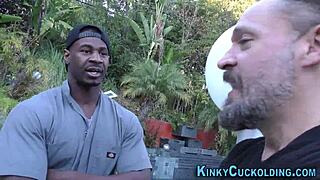 Ugh, this cuckolding babe's takin' that massive BBC cumshot while humiliatin' me...