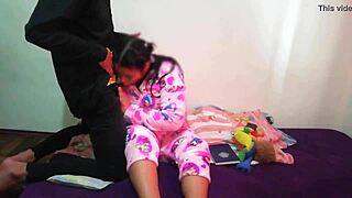 I have this slutty stepsister who always masturbates in her room and craves sucking my cock to swallow all my cum