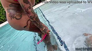 thick asian neighbor connie perignon gets fucked by jmac for skinny dipping in pool.