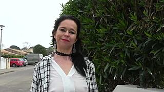 French milf shanna in wild european mmf group with big tits