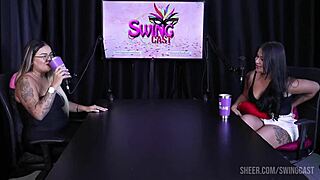 Compilados Da Suellen Barrar In Swing Cast With Tifany Rocha Part 3 On Sheer Red