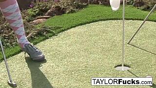 Brunette Babe Taylor Reveals Her Big Tits And Masturbates Nude Solo Scene