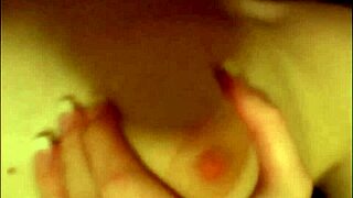 I see fun loving brunette teen showing off