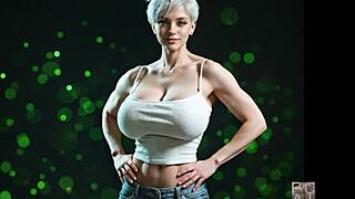 how buff will she get with massive muscle growth for abigail arcane ai