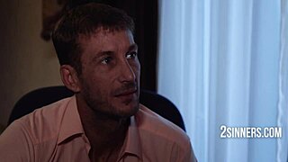 Blonde couple engages in intense hardcore fucking through a unique matching algorithm.