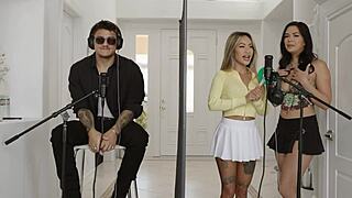 Can Victor Ray Handle Linda Lan And Scarlett Alexis In Steamy Asian Threesome?