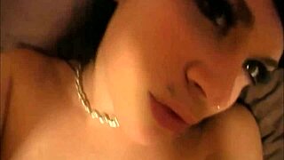 I see fun loving brunette teen showing off