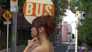Exclamatory Japanese Bus Ride With Hairless Shaved Glans Loving Reverse Woman Action!