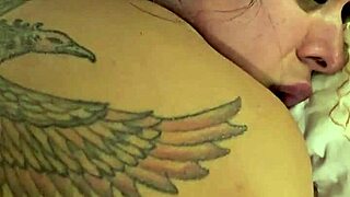 Kalena Mitrak gives up her tattooed ass in quickie doggystyle anal with Brazilian housewife flair