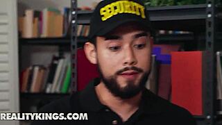 College students selina bentz and kai feel intense sexual urges in the library.