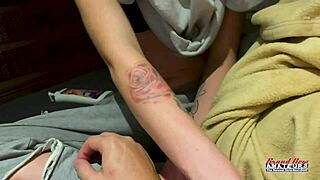 Skinny Blonde Cutie Sassy Sucks Cock With Ball Licking And Rimjob Before Pussy Pounding And Cum Swallow