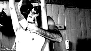 Oh no, it's my first time being punished like this in the garage, Susy Blue's amateur BDSM initiation feels so intense!