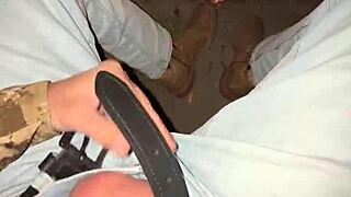 i flashed outdoors teasing my wet pussy with big dick husband by campfire