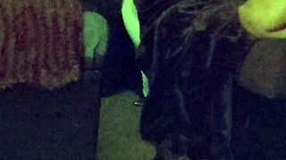 Flashing My Friend While He Watches TV!