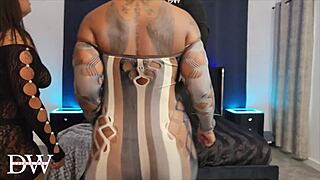 Oh man, spy on this ebony threesome with porsha carrera taking double cocks in doggystyle and cowgirl cumshots!