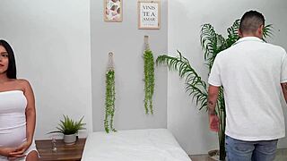 Colombian Blowjob and Cowgirl Ride with Wet Pussy Licking for Happy Ending Massage