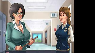 hey, you won't believe how roxxie gets clapped by mia in that super fuck session. it's all about big tits milf action in the lock room!